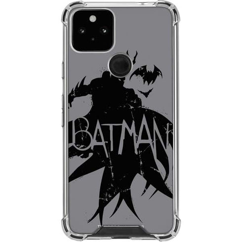 DC Comics Batman Silhouette Art Google Pixel 5 Clear Case